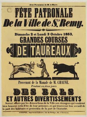 Affiche fête patronale 1853